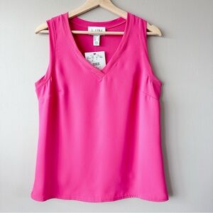 Joseph Ribkoff top pink V-Neck Sleeveless Tank Top New with tags! Size 8